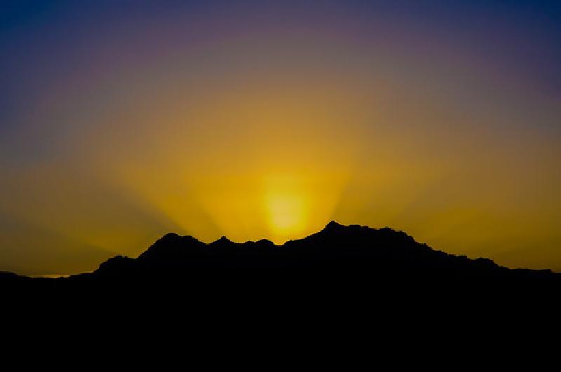 Sunset over Chivay