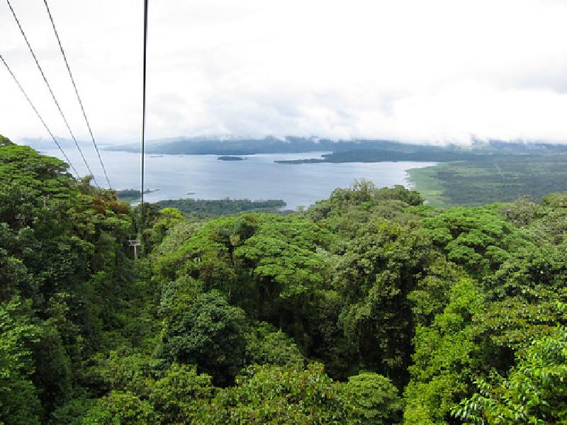 View from Sky Tram near volcano Arenal